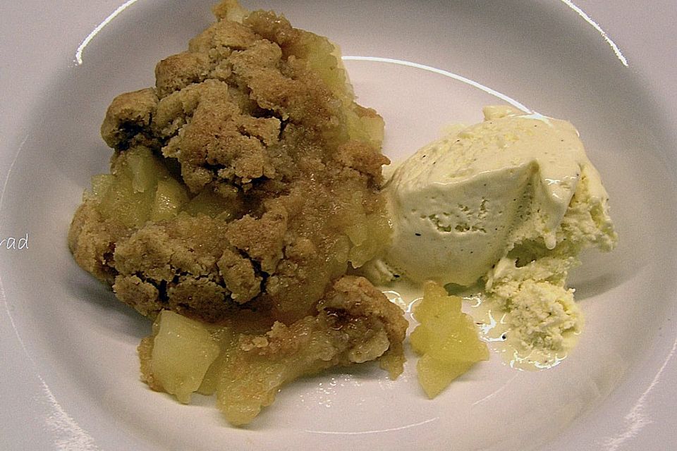 Apfel Crumble