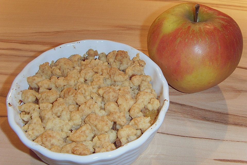 Apfel Crumble