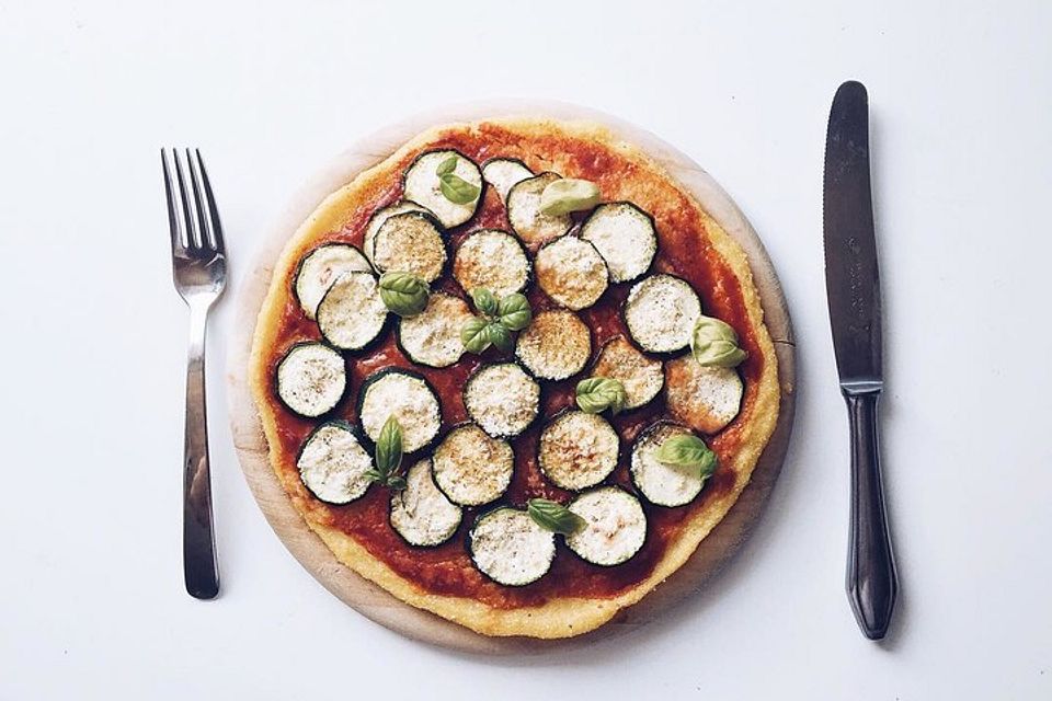 Polenta - Gemüseschnitten im Pizzaformat