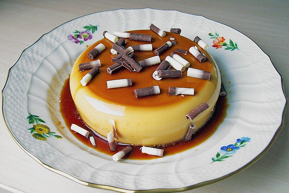 Flan mit Karamellsauce