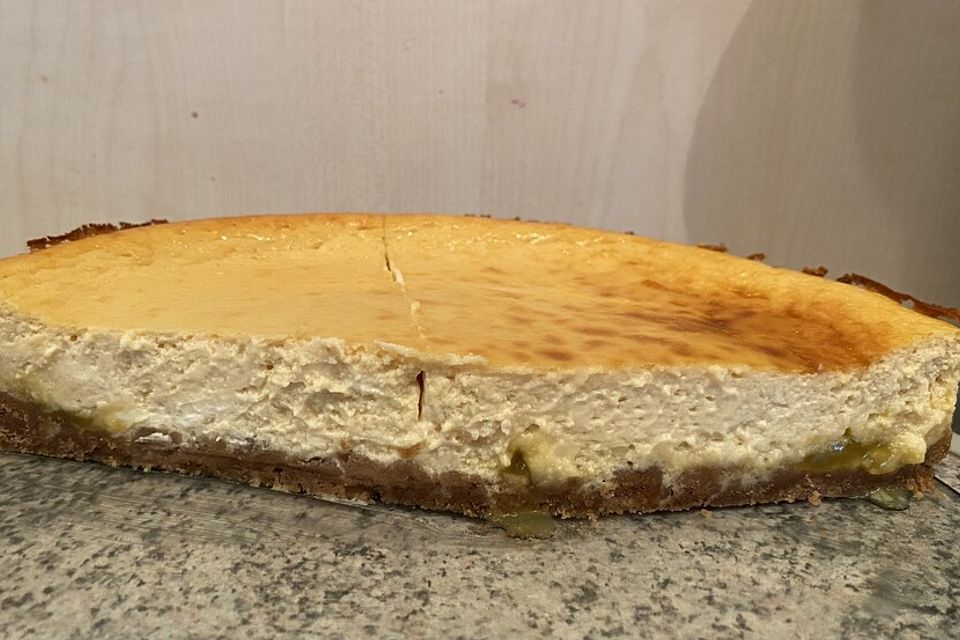 Cheesecake mit Lemon Curd Füllung