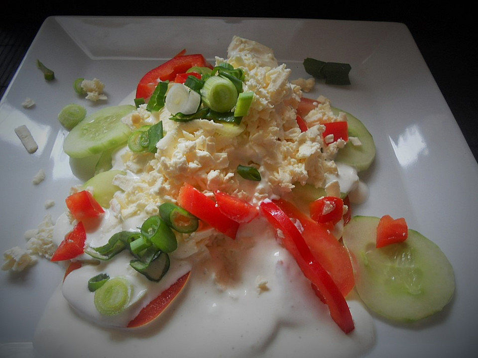 Sommerlicher Schlemmersalat mit Knoblauchsoße von Mischken| Chefkoch