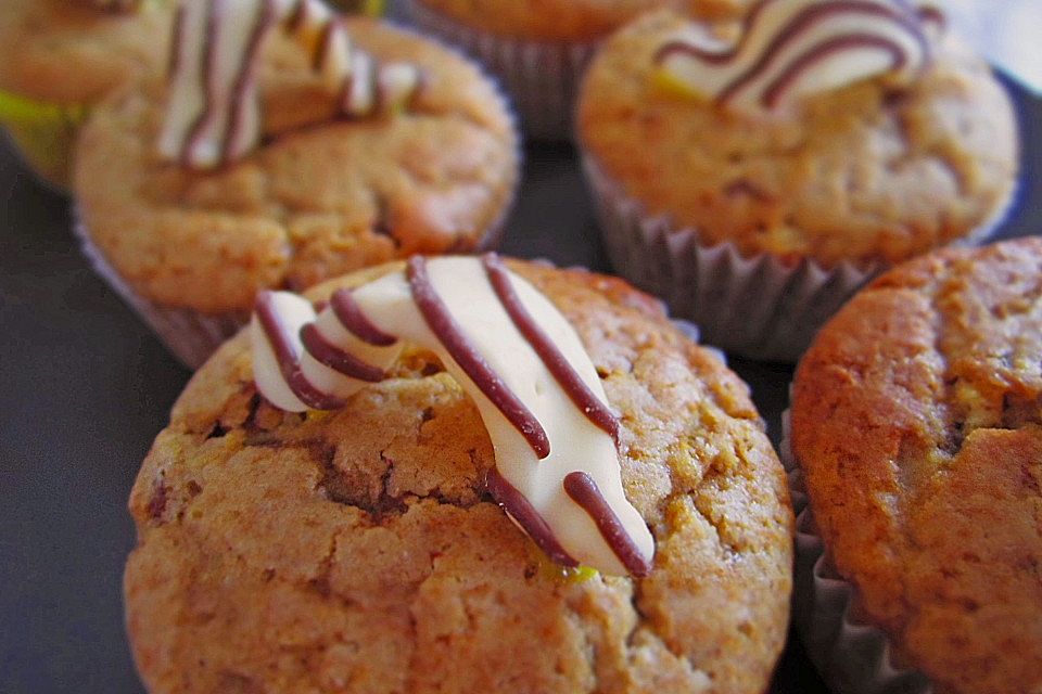 Erdnussbutter - Muffins mit Chocolate Chips