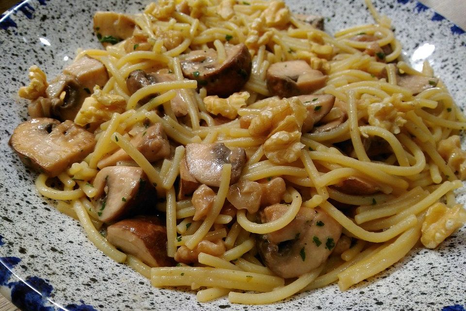 Herbstliche Spaghetti