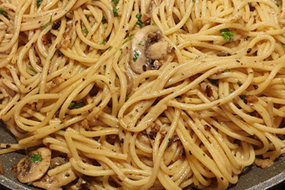 Herbstliche Spaghetti