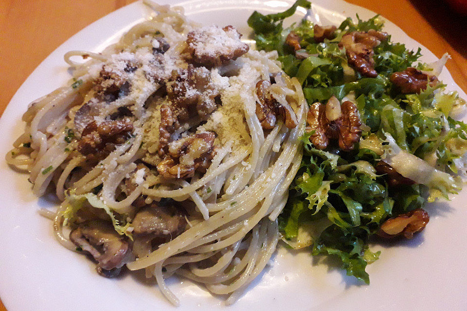 Herbstliche Spaghetti