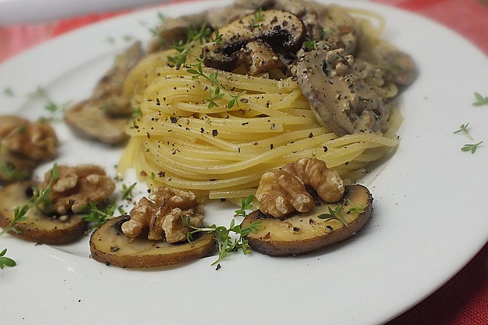 Herbstliche Spaghetti