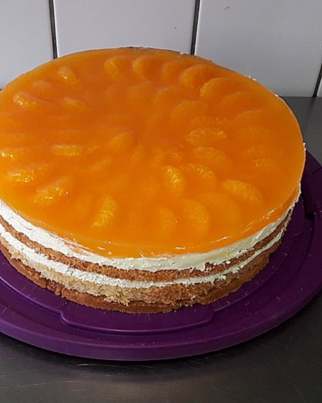 Urmelis fruchtig frische Mandarinen - Joghurt - Torte