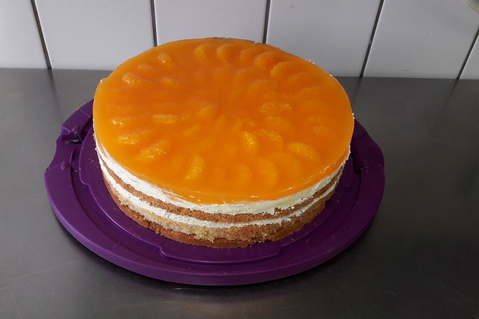 Urmelis fruchtig frische Mandarinen - Joghurt - Torte