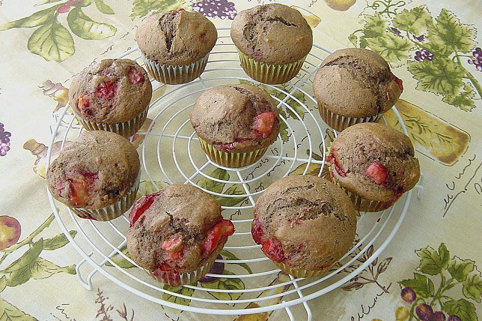 Erdbeer - Champagner - Muffins