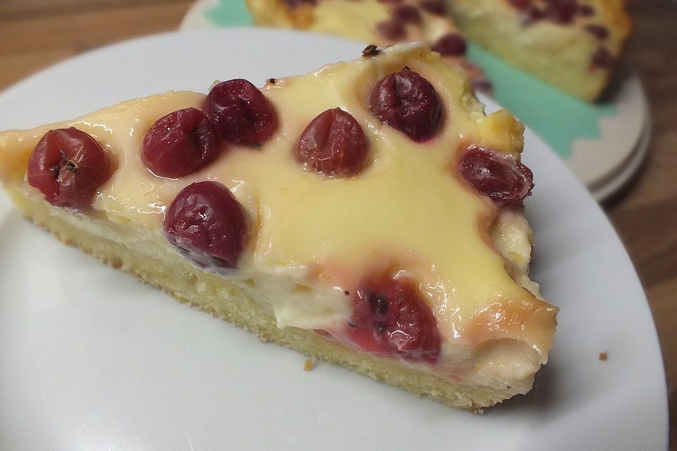 Stachelbeer - Pudding - Rahmkuchen