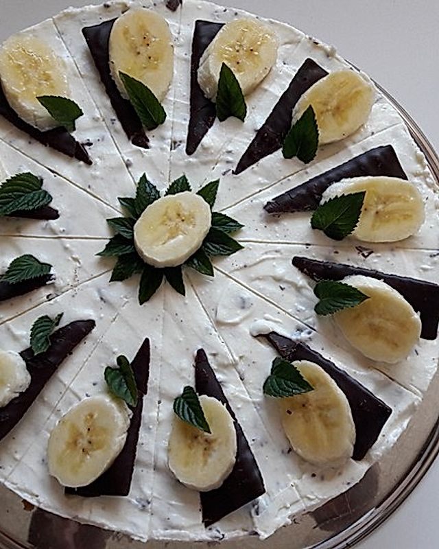 Bananen - Minze - Torte