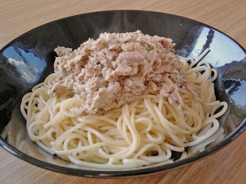 Spaghetti mit Thunfisch und Kapernbeeren von vkammi| Chefkoch