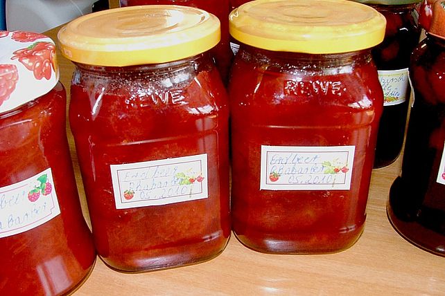 Rhabarber – Erdbeer - Konfitüre von sweety1746| Chefkoch