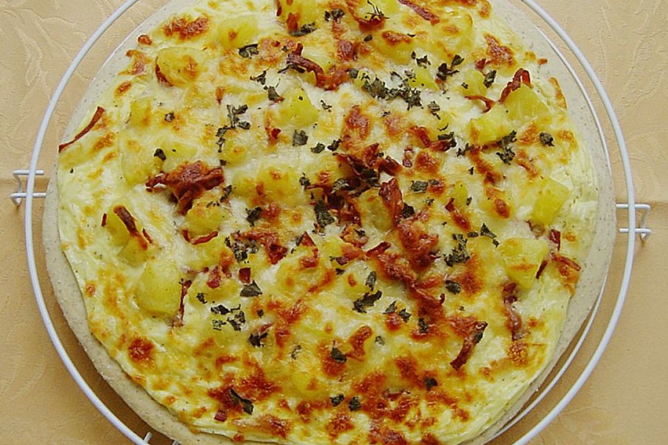 Kürbis - Speck - Flammkuchen Kürbis - Speck - Flammkuchen