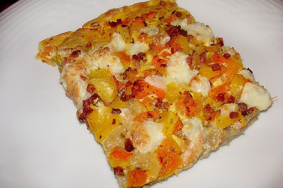 Kürbis - Speck - Flammkuchen Kürbis - Speck - Flammkuchen