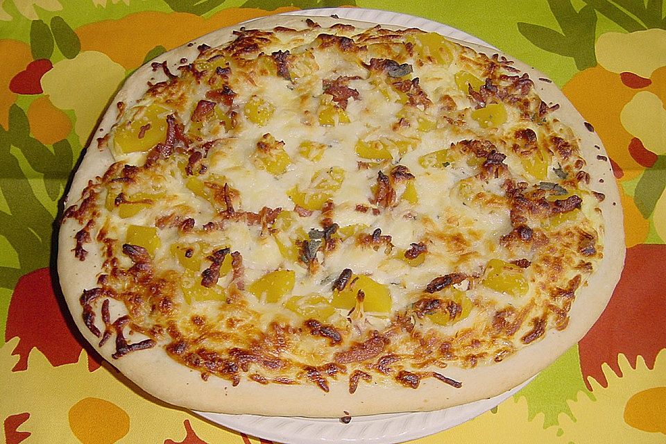 Kürbis - Speck - Flammkuchen Kürbis - Speck - Flammkuchen