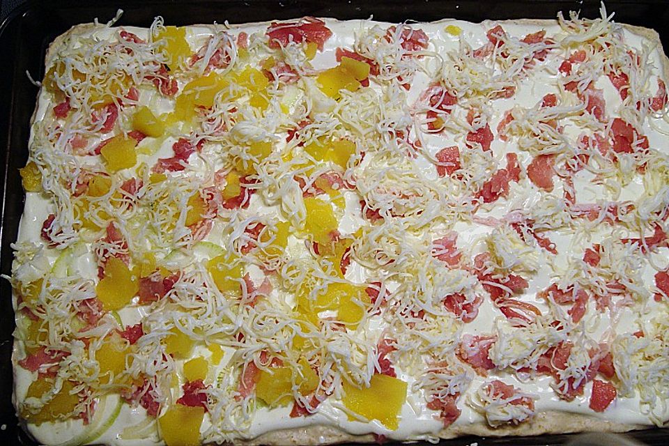 Kürbis - Speck - Flammkuchen Kürbis - Speck - Flammkuchen