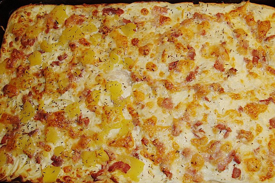 Kürbis - Speck - Flammkuchen Kürbis - Speck - Flammkuchen