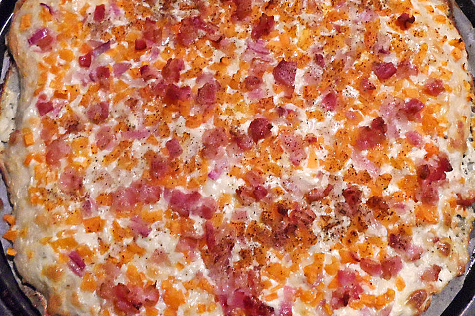 Kürbis - Speck - Flammkuchen Kürbis - Speck - Flammkuchen