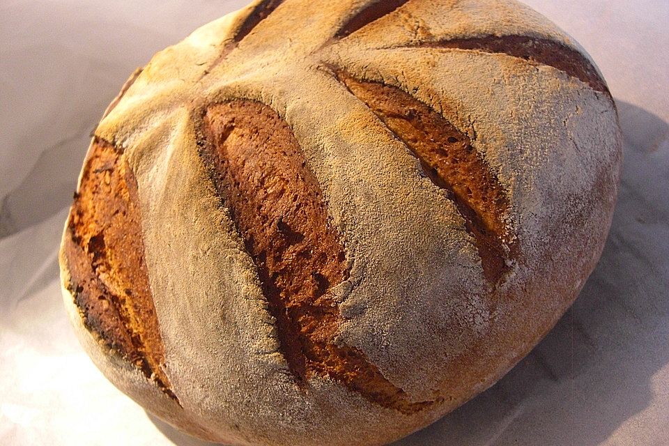 Kartoffelbrot mit Sauerteig