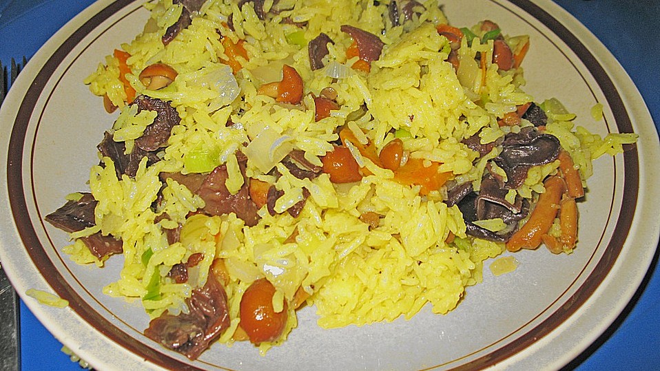 Reispfanne mit Pilzen von Exuna Reispfanne mit Pilzen von Exuna