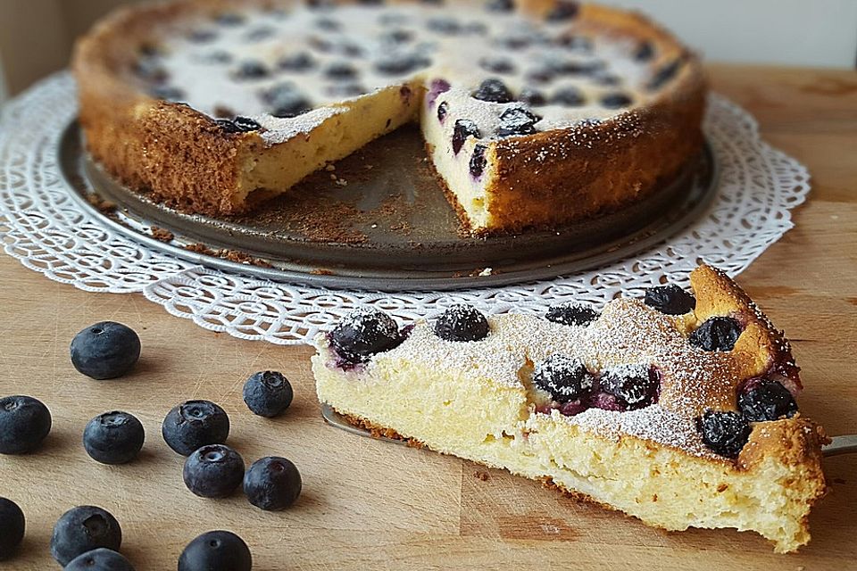 Fettarmer Heidelbeer - Käsekuchen