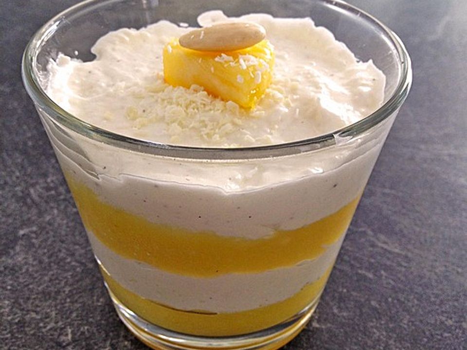 Kokos - Creme mit Ananas - Gelee von elanda| Chefkoch