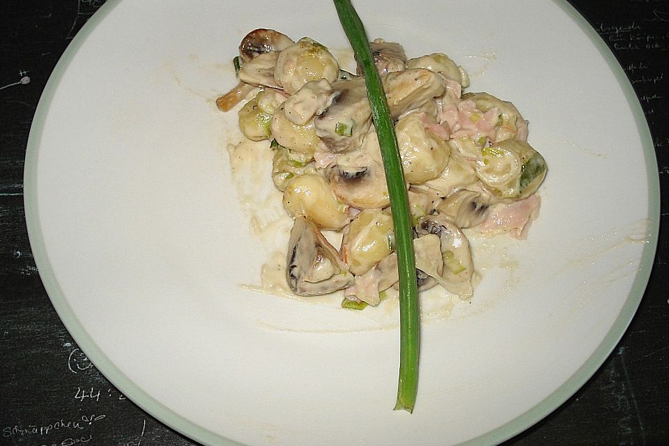 Gnocchi - Sünde mit Champignons und Frühlingszwiebeln