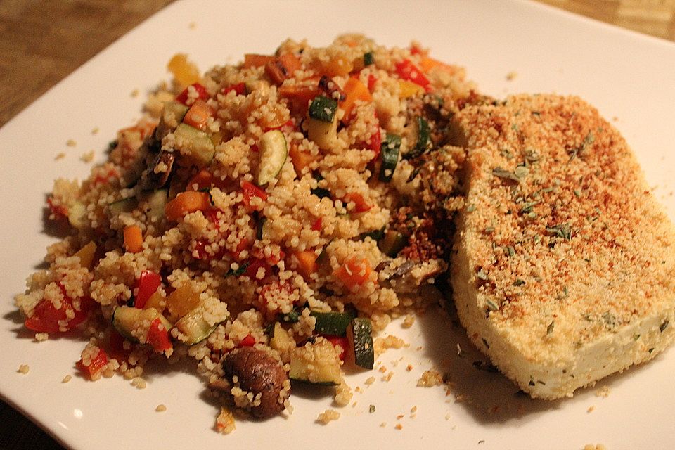 Couscous - Salat mit karamellisiertem Gemüse