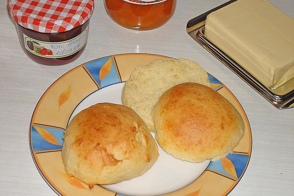 Süße Brötchen  - schnelle Sonntagsbrötchen