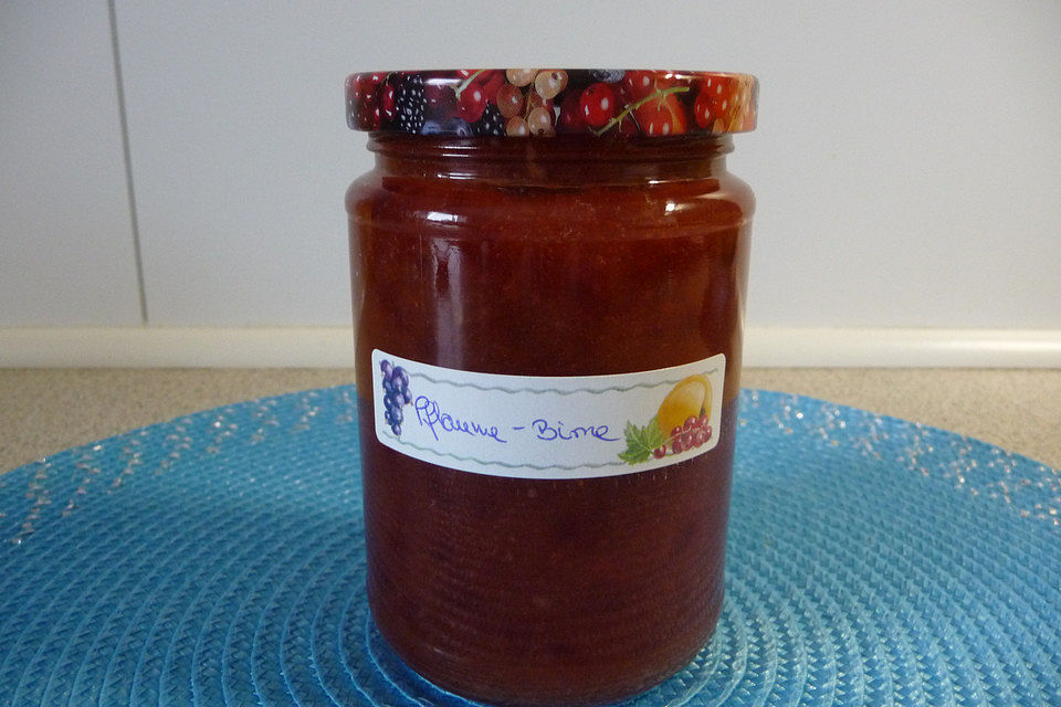 Pflaumen - Birnen - Marmelade