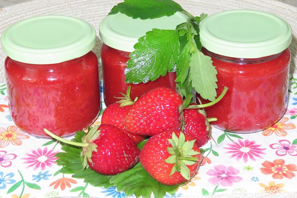 Erdbeer - Pfirsich - Marmelade