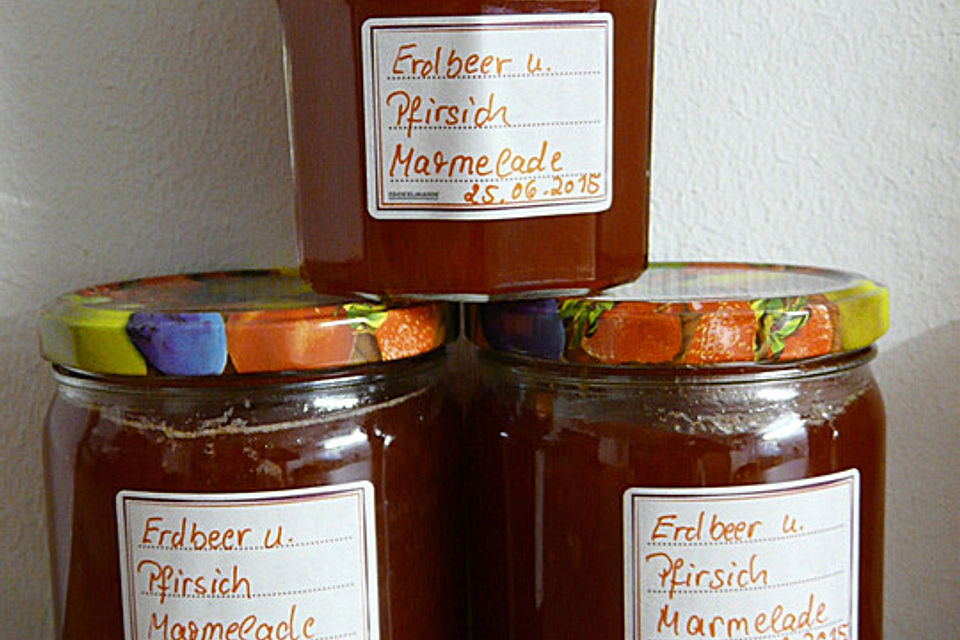 Erdbeer - Pfirsich - Marmelade