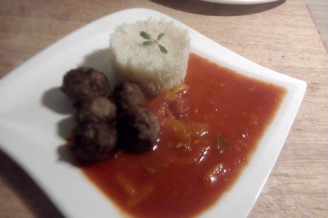 Hackbällchen mit würzig pikanter Sauce von ann1962| Chefkoch