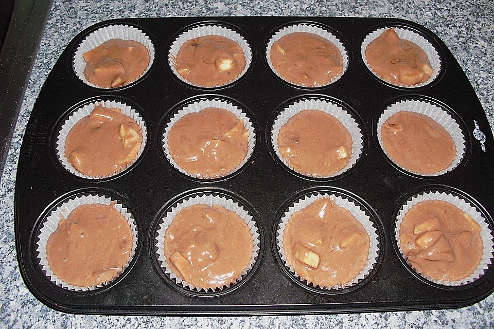 Apfel - Schoko - Muffins