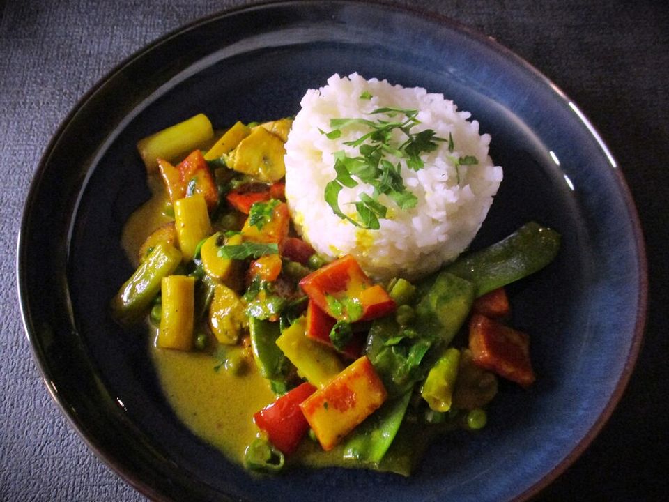 Gemüse - Curry in Kokosmilch auf thailändische Art von Jeero| Chefkoch