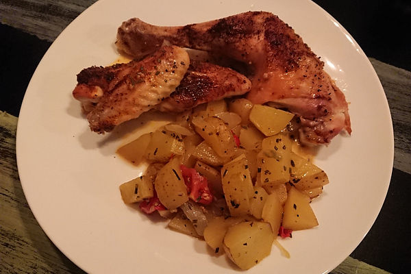 Hähnchen-Tomaten-Zwiebel-Kartoffel-Topf von Ginger88 | Chefkoch