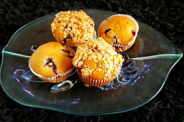 Ahornsirup - Muffins mit Haferflockenstreuseln