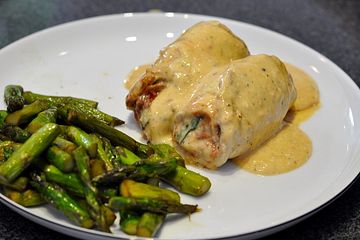 Gefullte Schnitzel Vom Schwein Mit Rahmsauce Von Gabipan Chefkoch