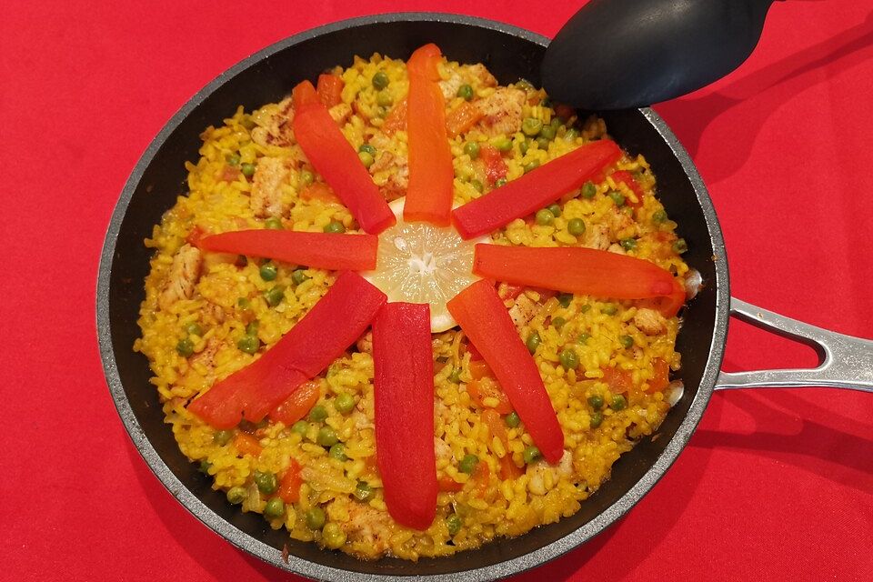 Hähnchen - Paella