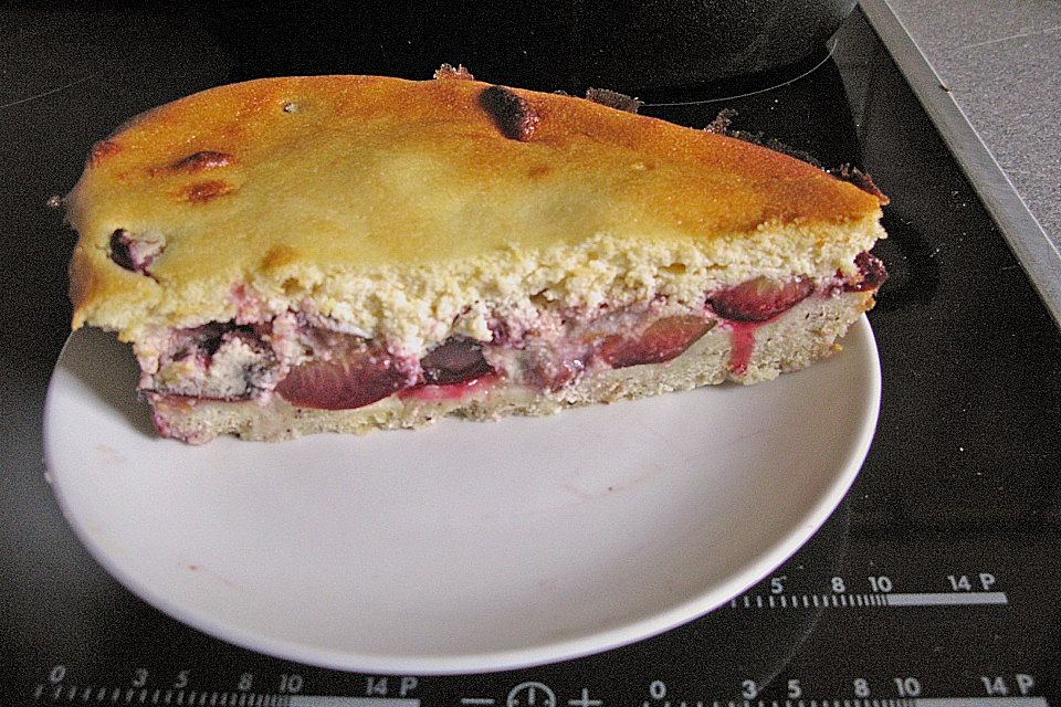 Zwetschkenkuchen mit Topfenguss