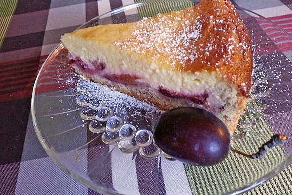 Zwetschkenkuchen mit Topfenguss