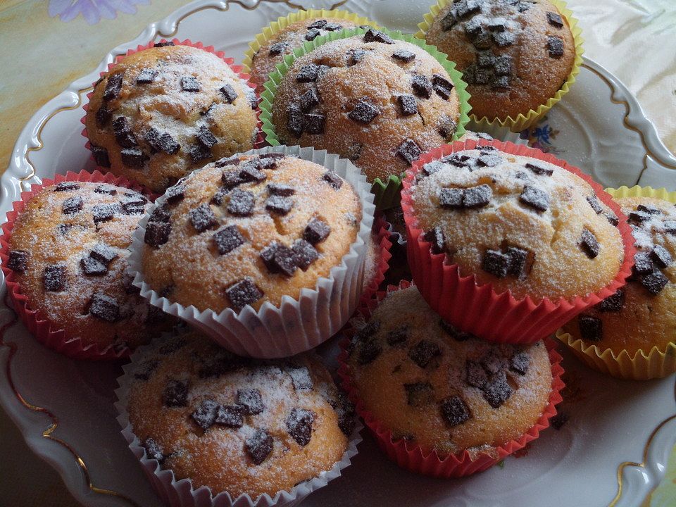 Muffins Mit Schokosplittern Von Shanai Chefkoch 
