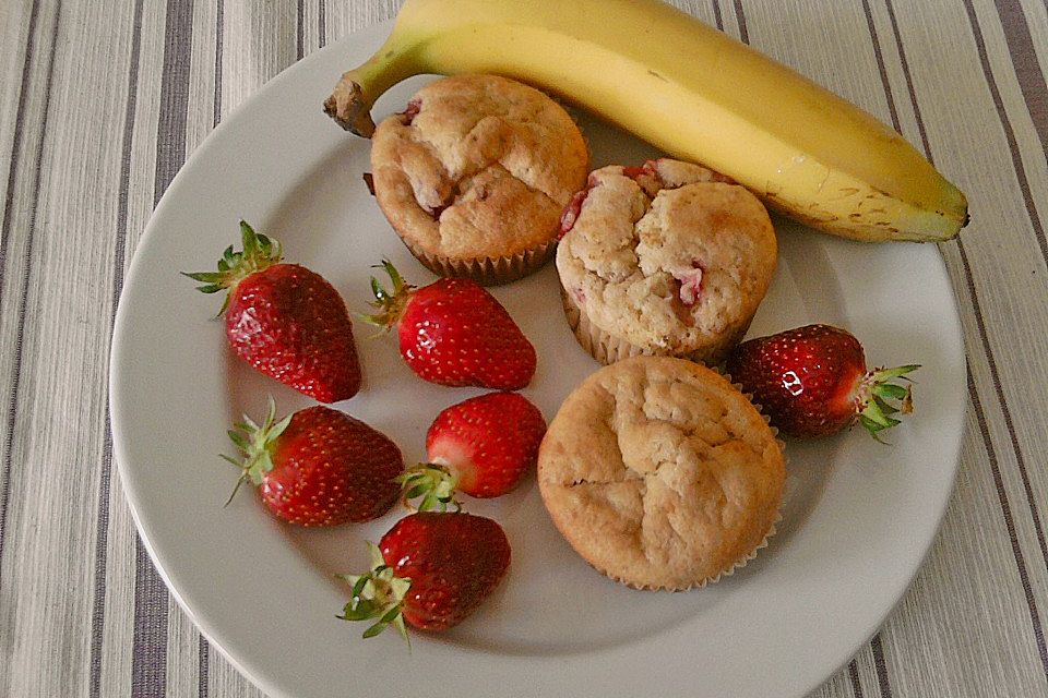 Erdbeer - Bananen - Muffins