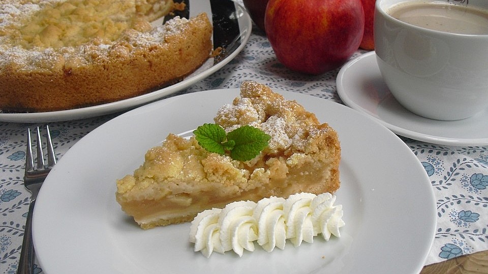 Apfeltorte Apfelkuchen Mit Apfelmus Von Linzy Chefkoch