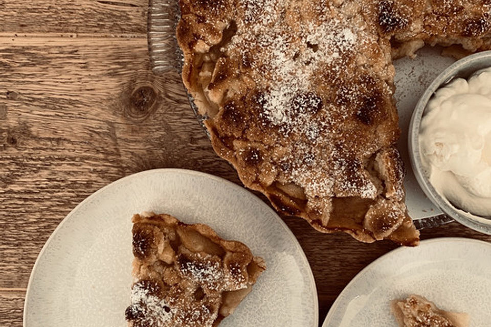 Apfeltorte / Apfelkuchen mit Apfelmus