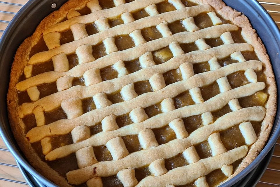 Apfeltorte / Apfelkuchen mit Apfelmus