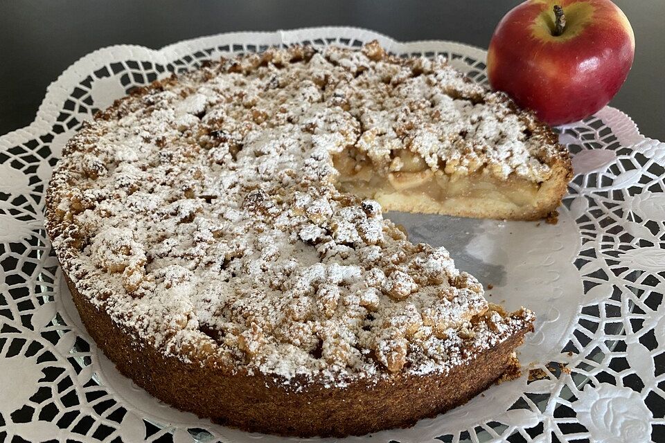 Apfeltorte / Apfelkuchen mit Apfelmus