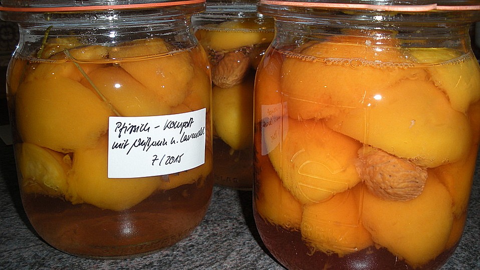 Pfirsich - Lavendel - Kompott von fiora Pfirsich - Lavendel - Kompott von fiora